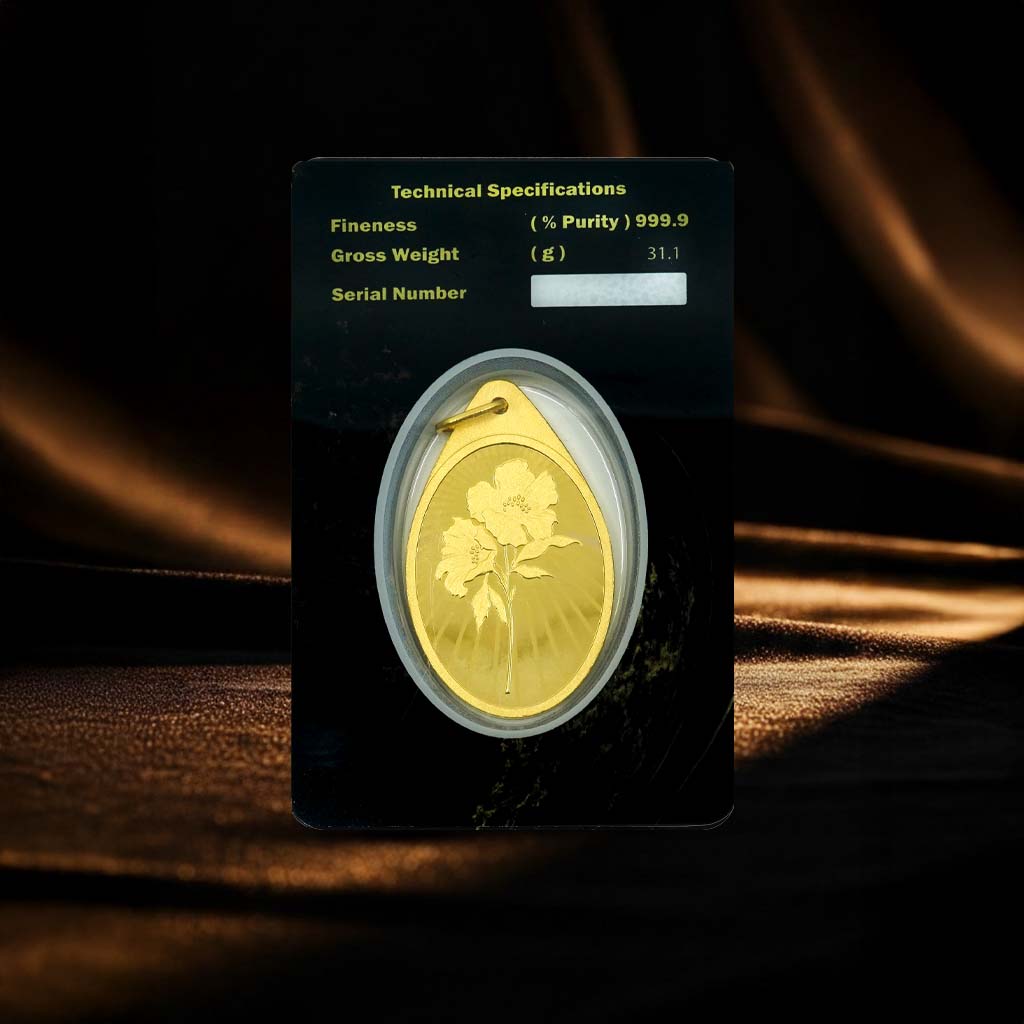 1 Ounce Elegant Flower Pendant